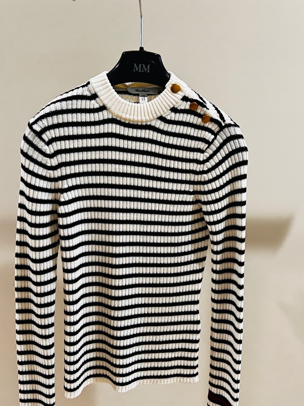 NWT Maxmara Lari Wool Strips Sweater -size S